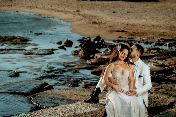 Romantic Summer Wedding At Argithea Estate With White Blooms