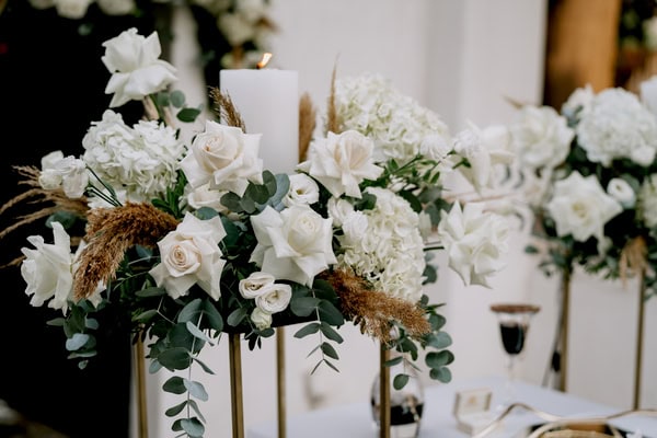 Romantic Summer Wedding At Argithea Estate With White Blooms