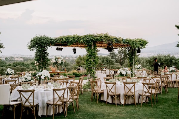 Romantic Summer Wedding At Argithea Estate With White Blooms