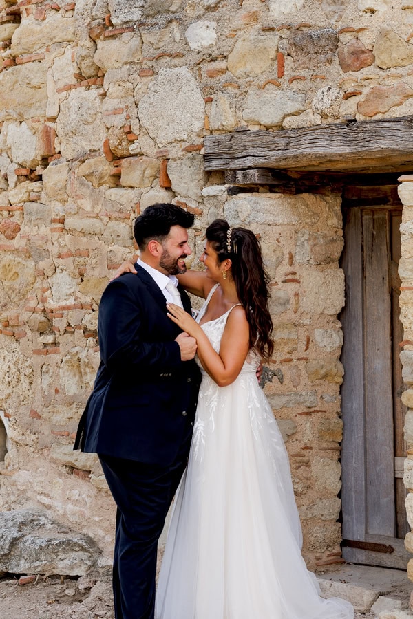 Romantic Summer Wedding Giannitsa White Pale Each Flowers