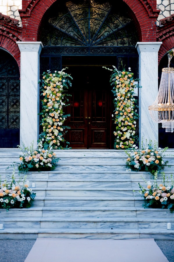 Romantic Summer Wedding Giannitsa White Pale Each Flowers