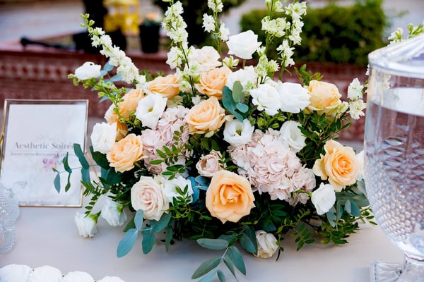 Romantic Summer Wedding Giannitsa White Pale Each Flowers