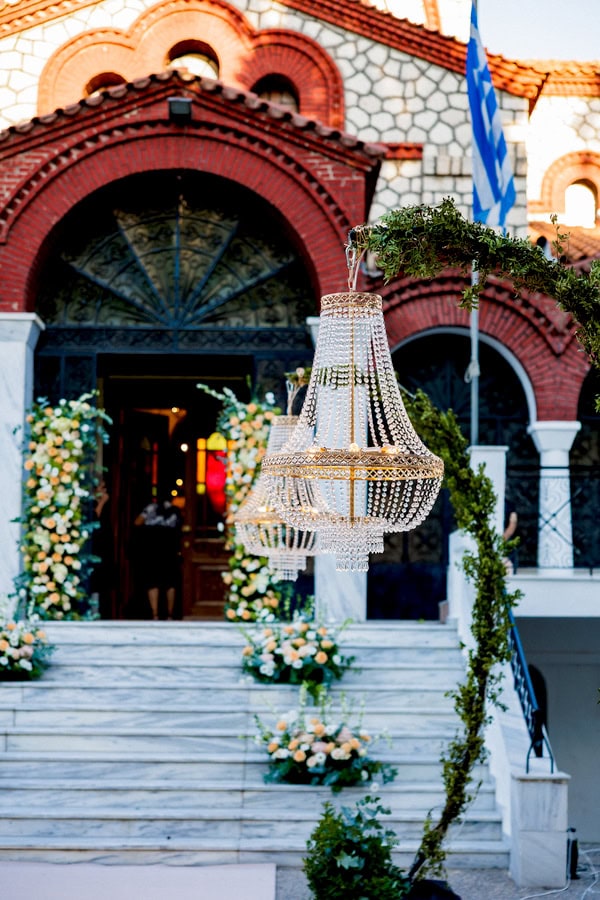 Romantic Summer Wedding Giannitsa White Pale Each Flowers