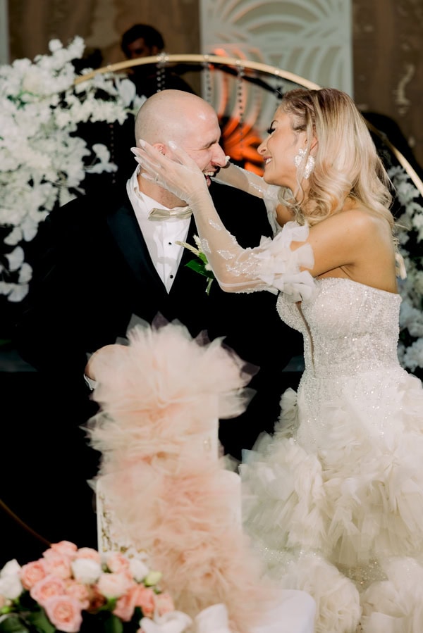 Romantic Wedding In Rhodes With White Flowers And Glowing Details