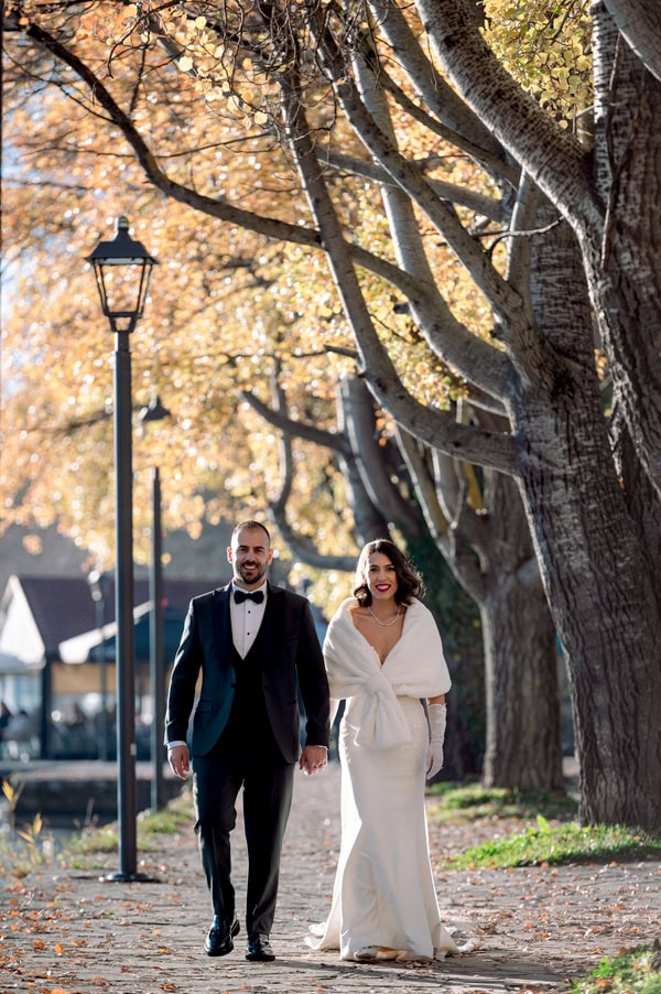 Romantic Winter Wedding White Red Flowers