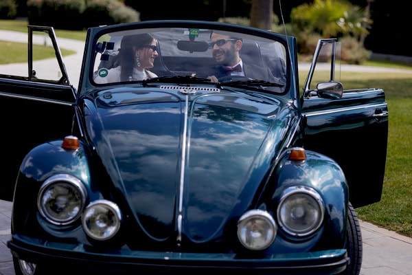 Vintage Wedding Car Arrival Retro Style Ideas