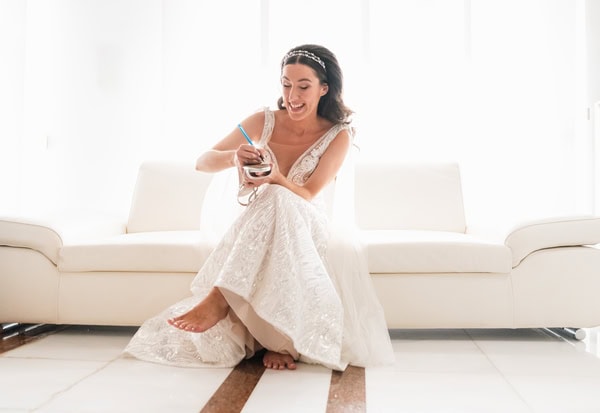 Wedding In Portaria Pelion With Romantic Flowers And Stunning View