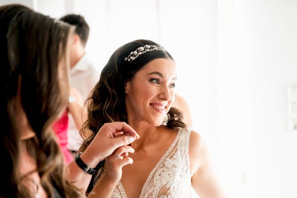 Wedding In Portaria Pelion With Romantic Flowers And Stunning View