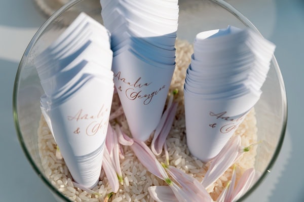 Wedding In Portaria Pelion With Romantic Flowers And Stunning View