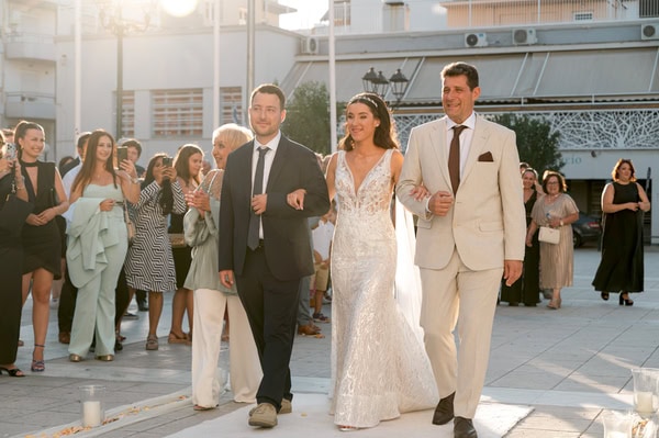 Wedding In Portaria Pelion With Romantic Flowers And Stunning View