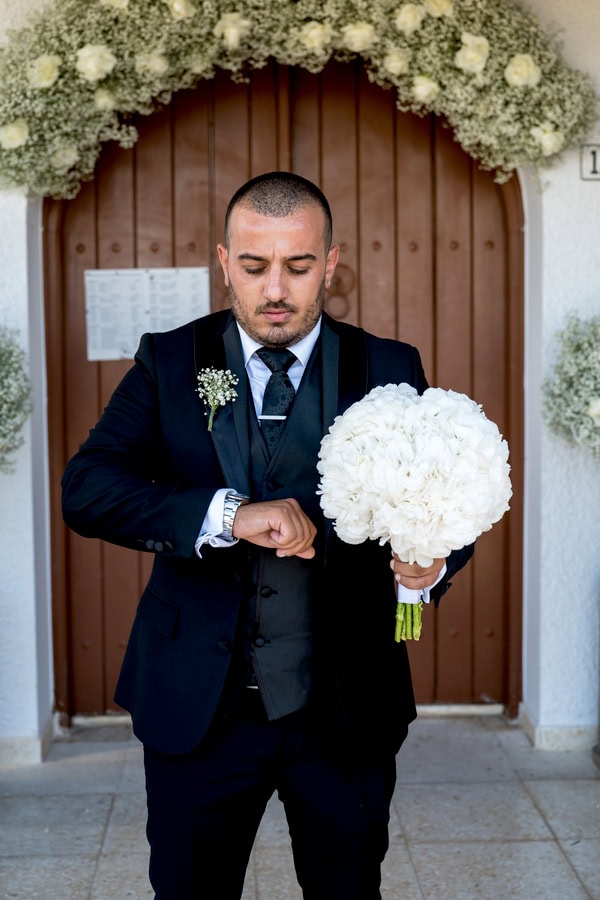 White Hydrangeas Gypsophila And A Romantic Sea View Wedding