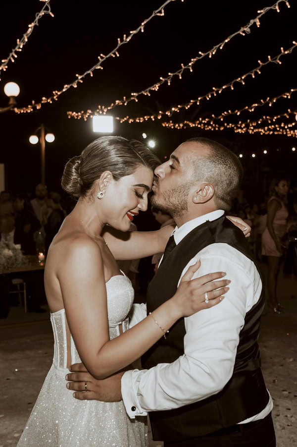 White Hydrangeas Gypsophila And A Romantic Sea View Wedding