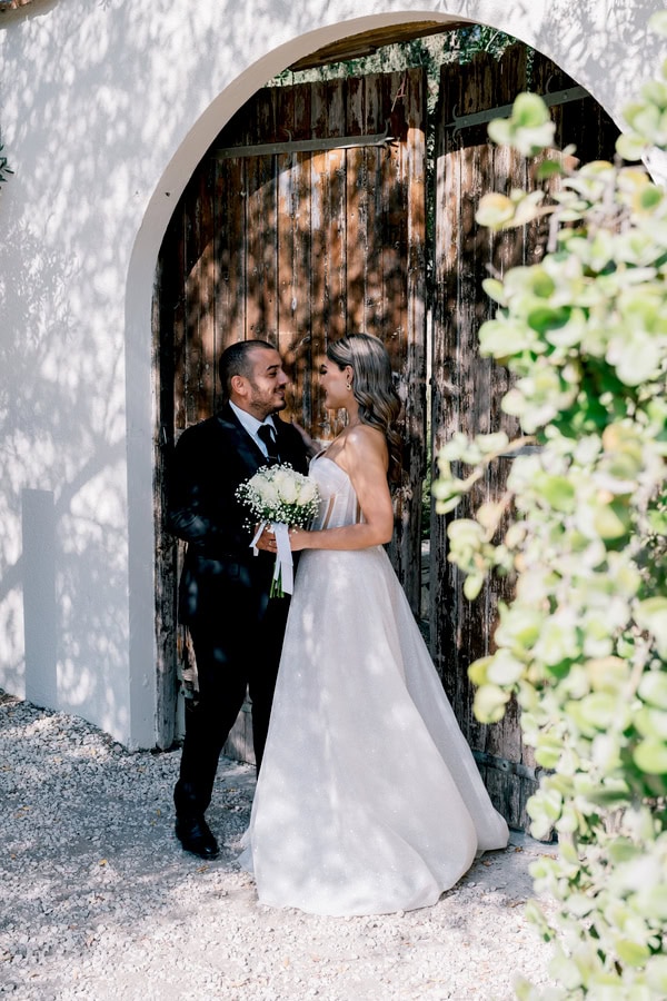 White Hydrangeas Gypsophila And A Romantic Sea View Wedding