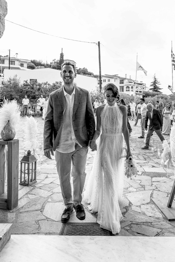 Boho Summer Wedding By The Sea Pampas Grass