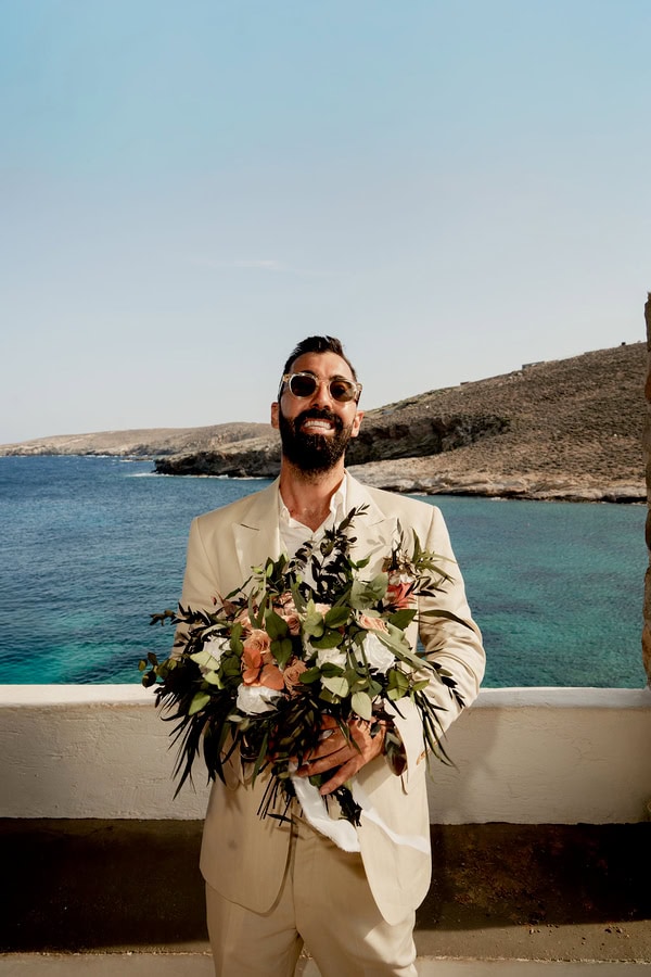 Boho Summer Wedding Serifos Earthy Tones Beach Party