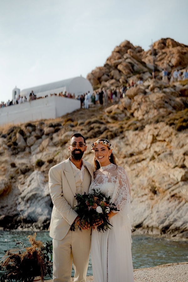 Boho Summer Wedding Serifos Earthy Tones Beach Party