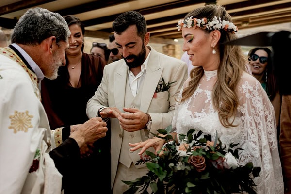 Boho Summer Wedding Serifos Earthy Tones Beach Party