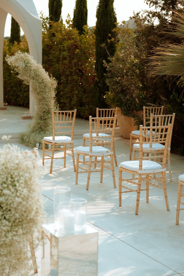 Chic Summer Wedding White Details Athens
