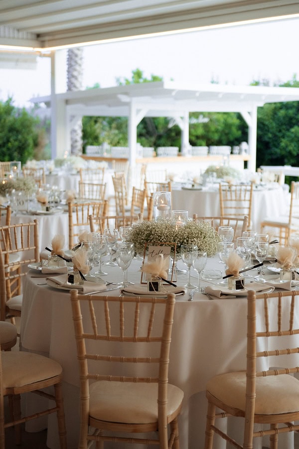 Chic Summer Wedding White Details Athens
