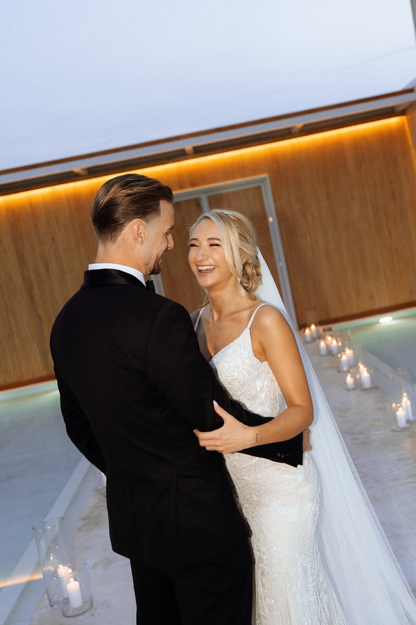 Chic Summer Wedding White Details Athens