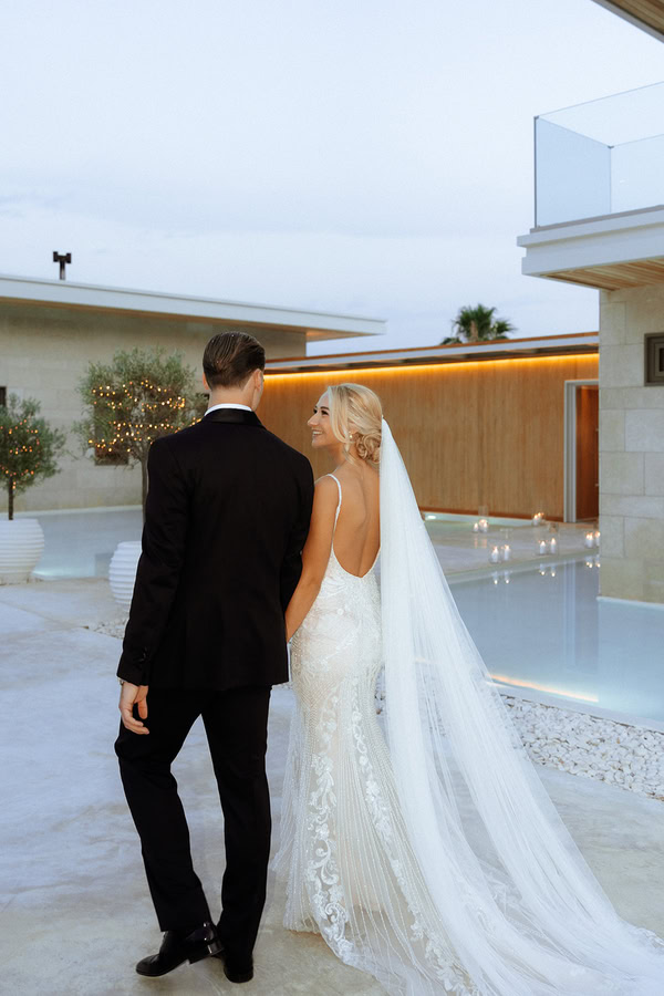 Chic Summer Wedding White Details Athens