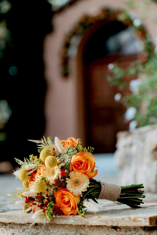 Colorful Summer Wedding Athens Earthy Tones Flowers