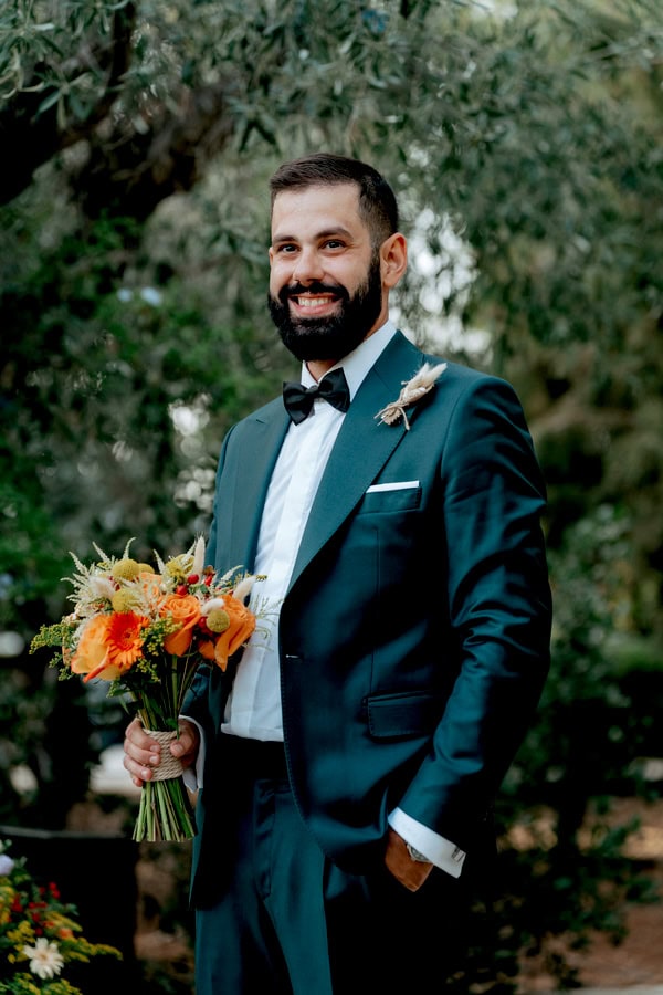 Colorful Summer Wedding Athens Earthy Tones Flowers