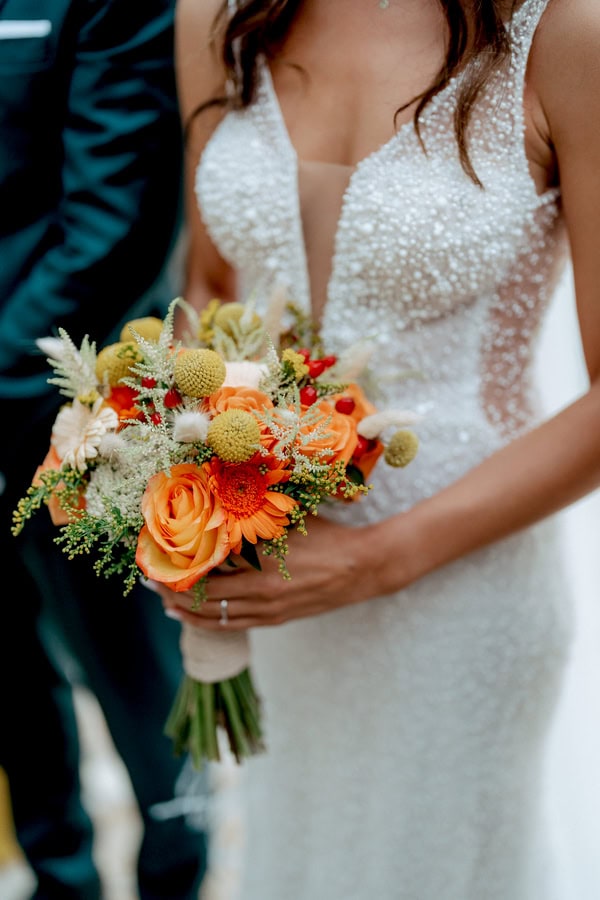 Colorful Summer Wedding Athens Earthy Tones Flowers