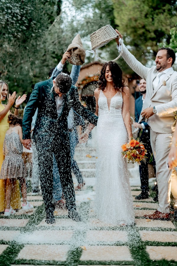Colorful Summer Wedding Athens Earthy Tones Flowers