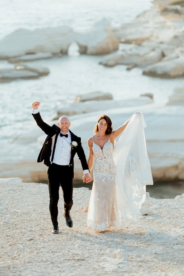 Destination Black And White Summer Wedding