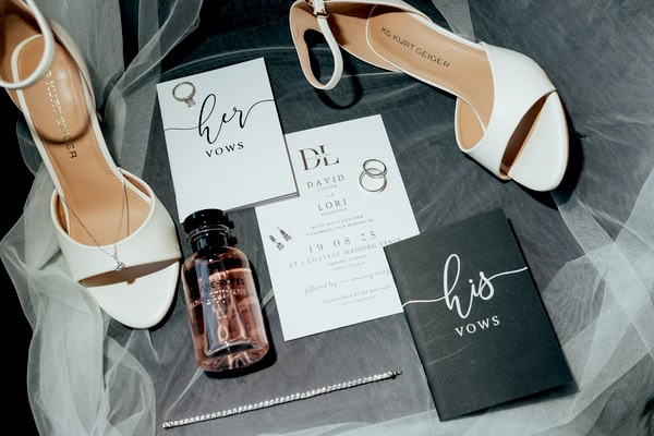 Destination Black And White Summer Wedding