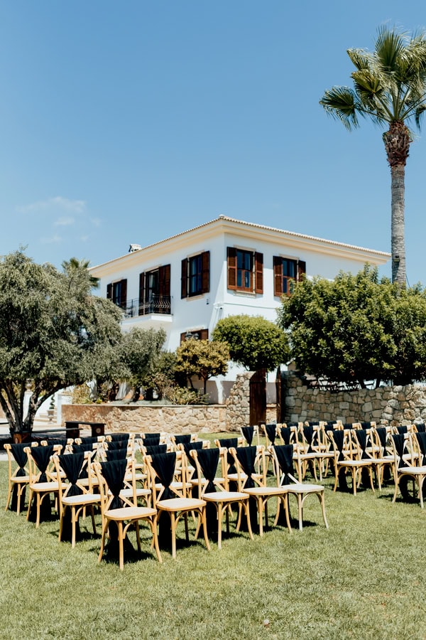 Destination Black And White Summer Wedding