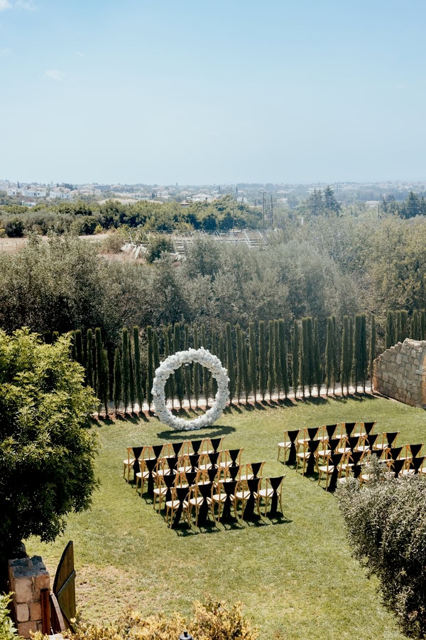 Destination Black And White Summer Wedding