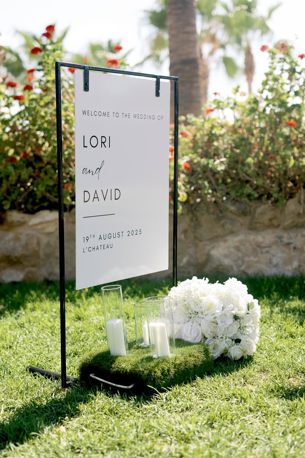 Destination Black And White Summer Wedding