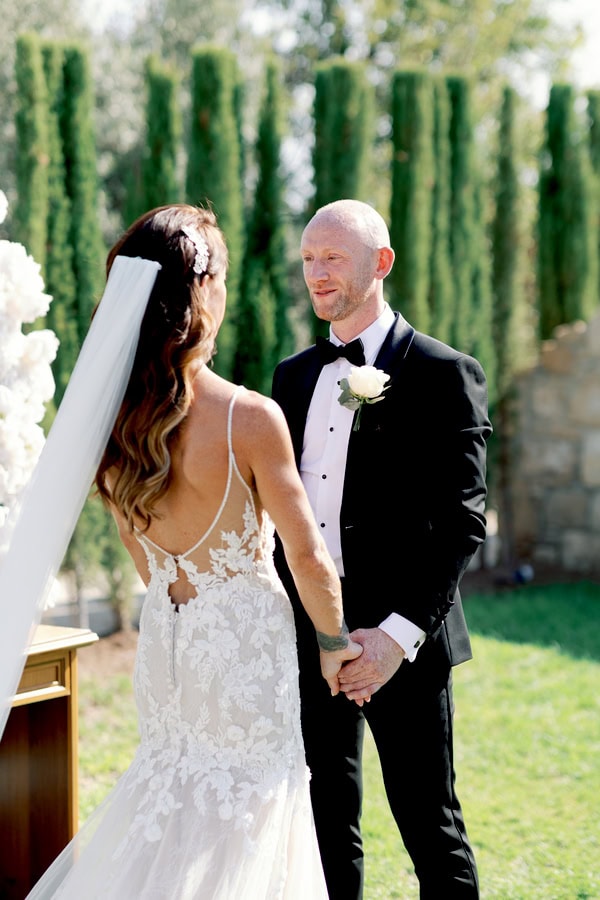Destination Black And White Summer Wedding