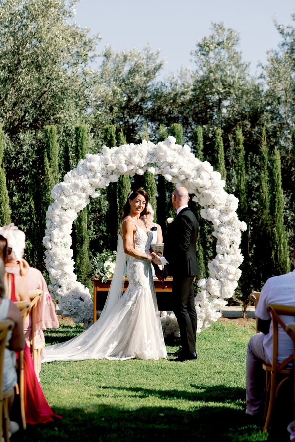 Destination Black And White Summer Wedding