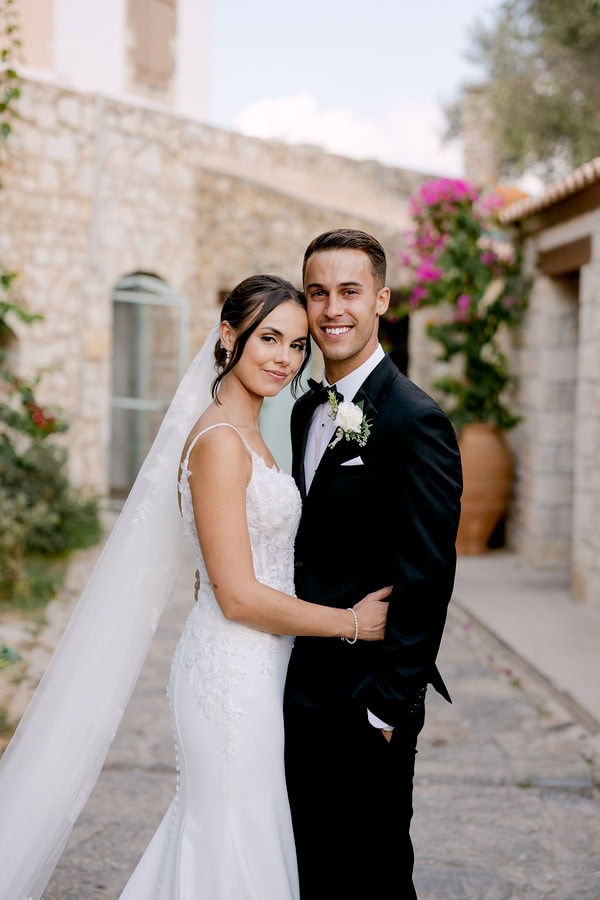 Destination Crete Wedding Rustic Details White Flowers