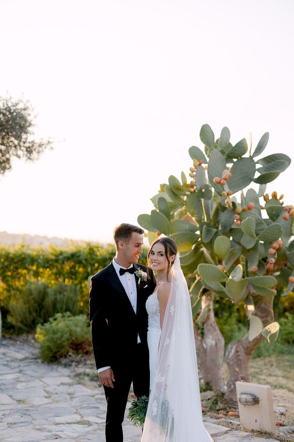 Destination Crete Wedding Rustic Details White Flowers