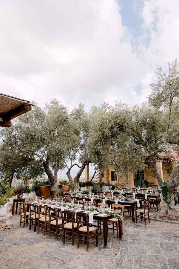 Destination Crete Wedding Rustic Details White Flowers