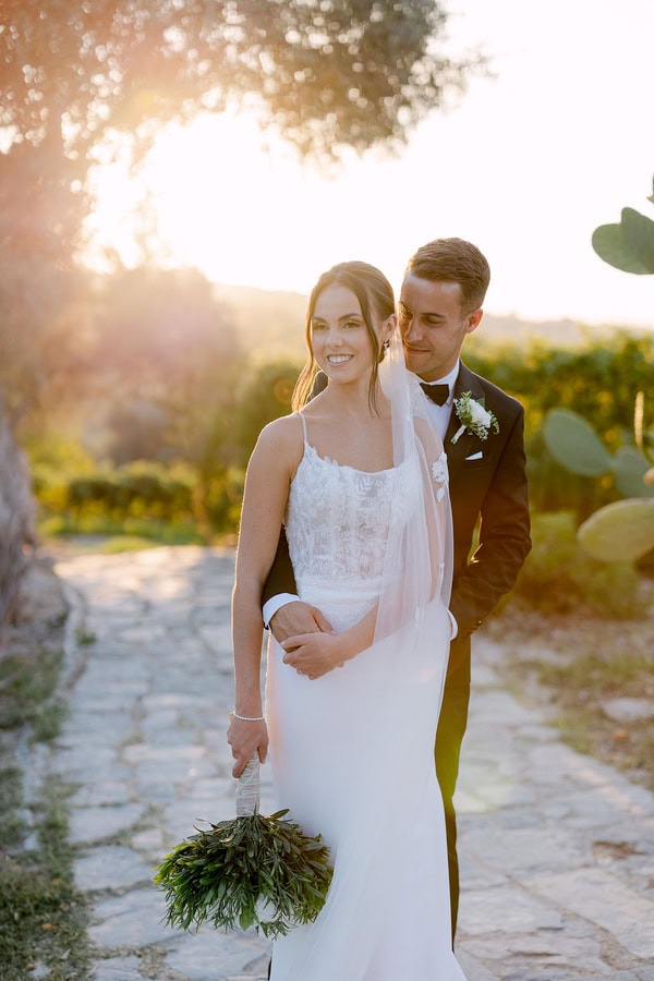 Destination Crete Wedding Rustic Details White Flowers