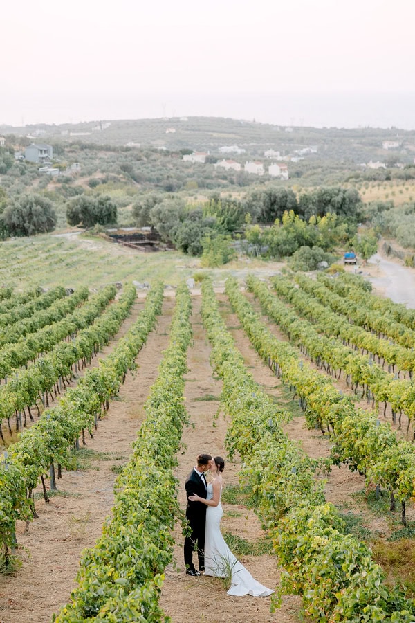 Destination Crete Wedding Rustic Details White Flowers