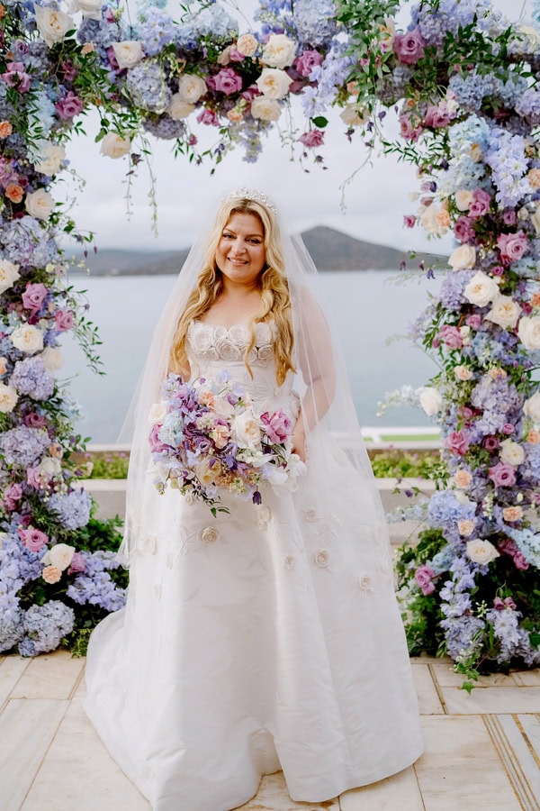 Dreamy Destination Wedding Elounda Lilac Pink Tones