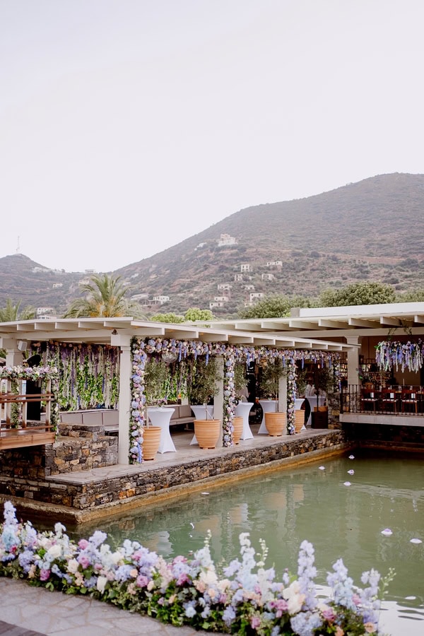 Dreamy Destination Wedding Elounda Lilac Pink Tones