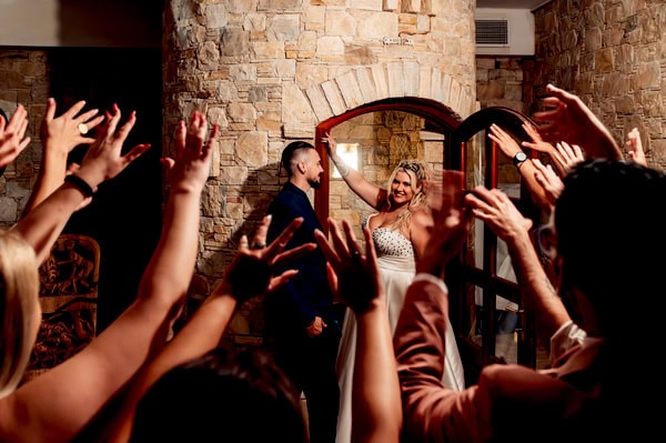 Romantic Wedding Pallini Red White Colors