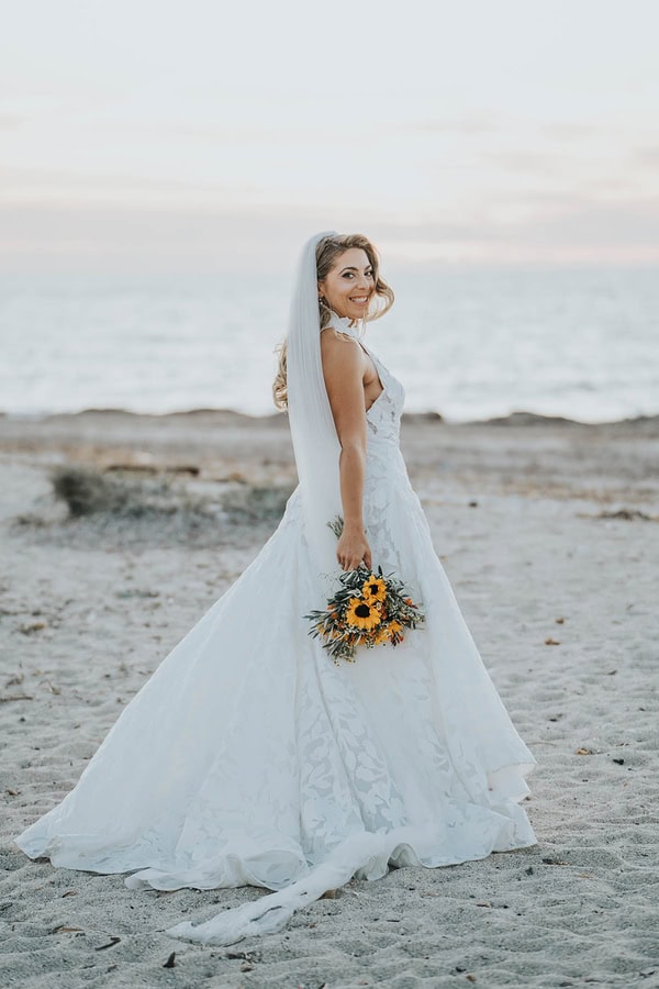 Rustic Autumn Wedding Lefkada Sunflowers