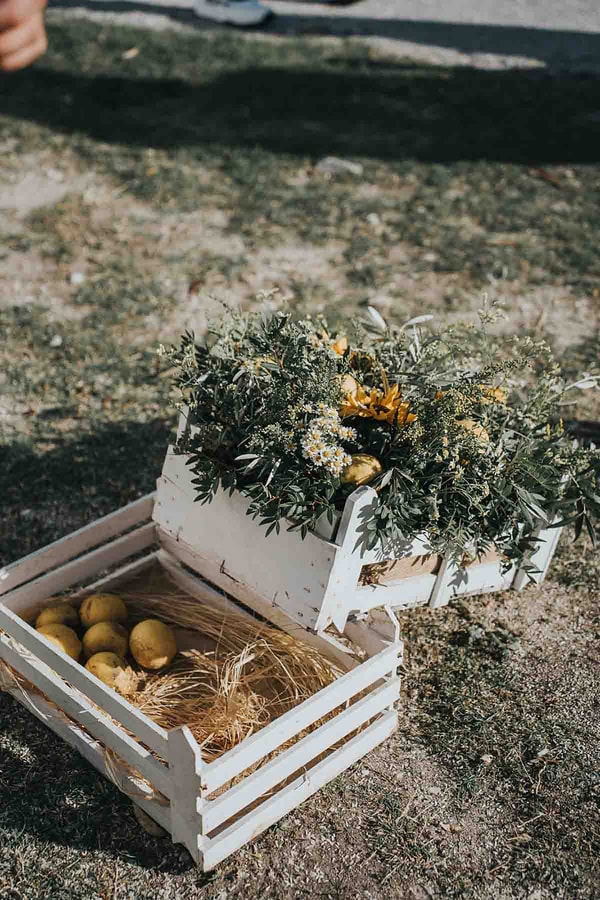Rustic Autumn Wedding Lefkada Sunflowers