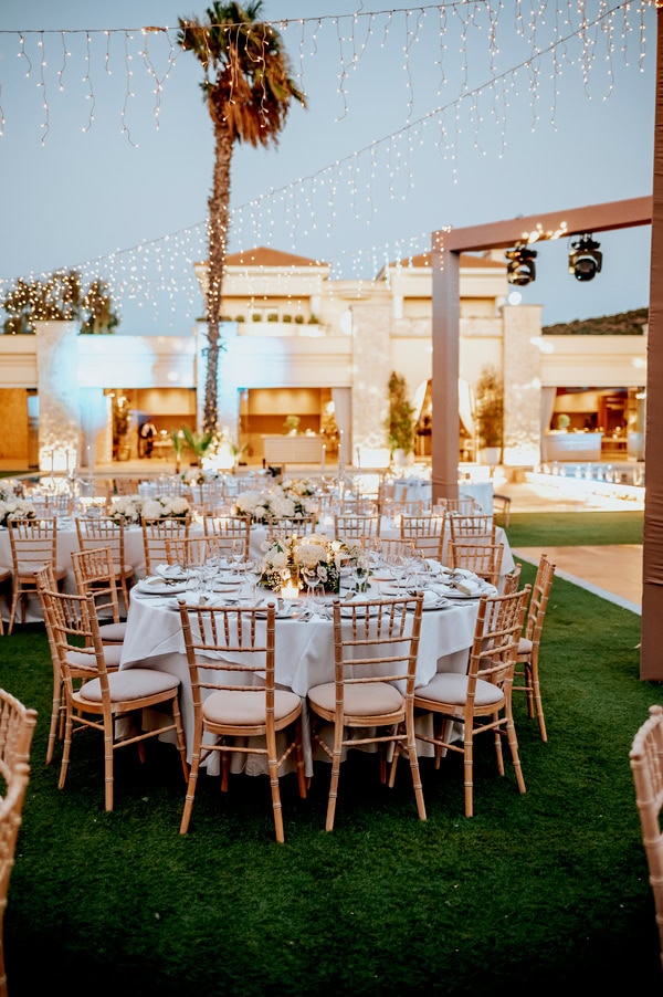 Special Elegant Wedding Ktima Orizontes All White Florals
