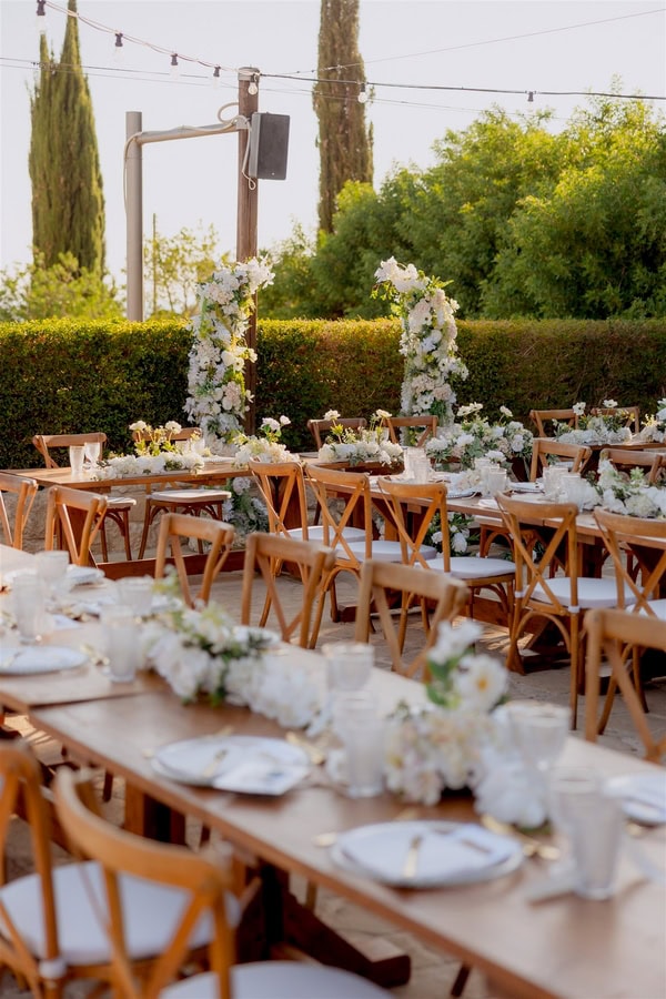 White Floral Summer Wedding Liopetro Wedding Venue