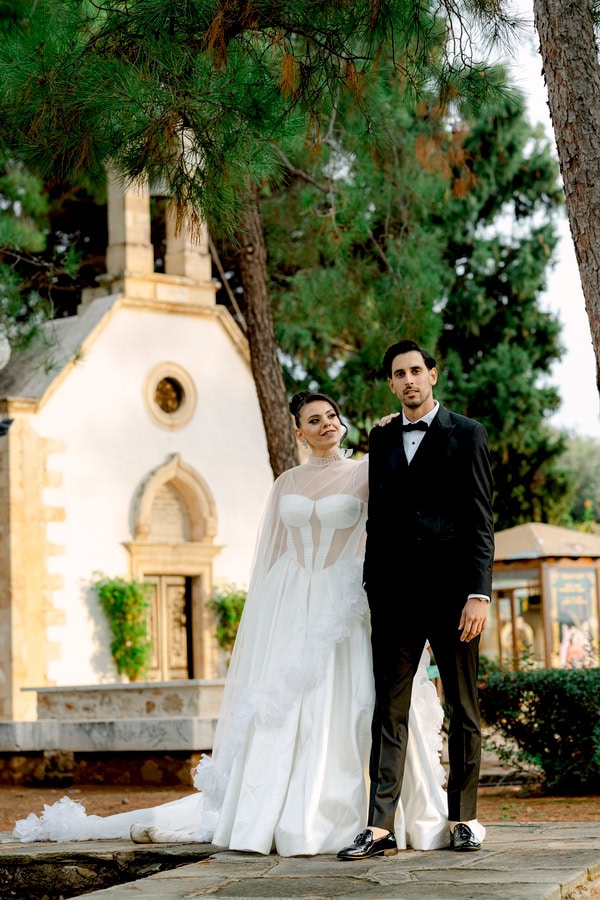 Chic Romantic Wedding In Chania White Details