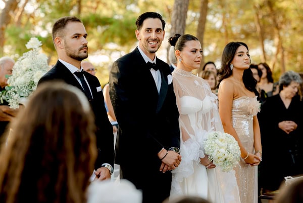 Chic Romantic Wedding In Chania White Details